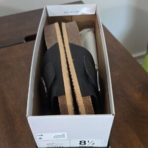 Black Sandals with Cork Sole